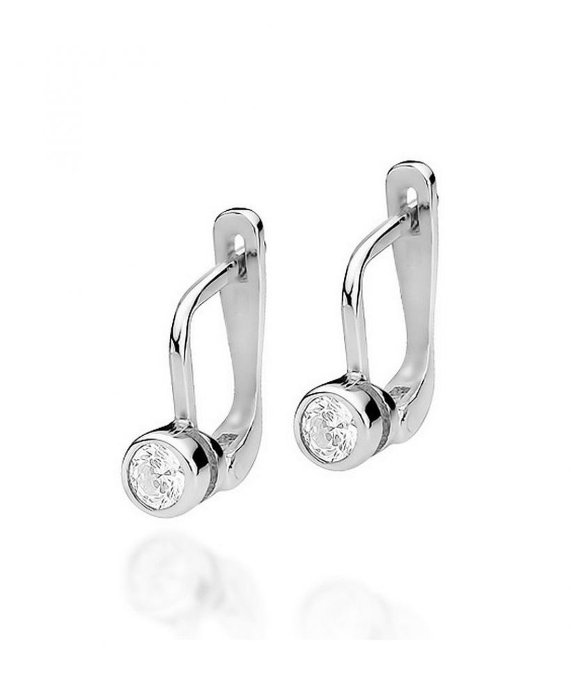 Bonore - White Gold 585 - Diamond 0,15 ct earrings
