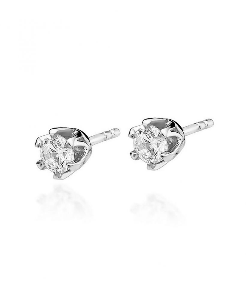Bonore - White Gold 585 - Diamond 0,3 ct earrings