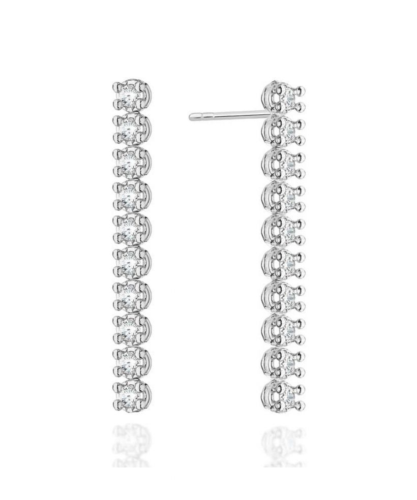 Bonore - White Gold 585 - Diamond earrings