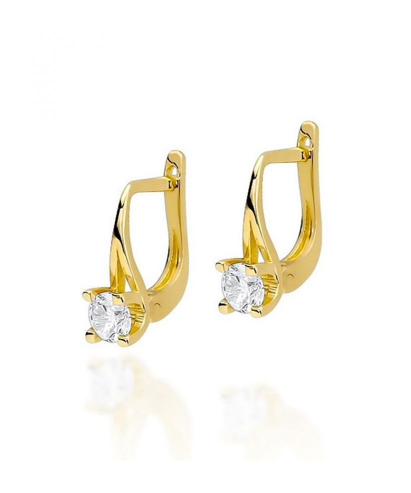 Bonore - Gold 585 - Diamond 0,2 ct earrings