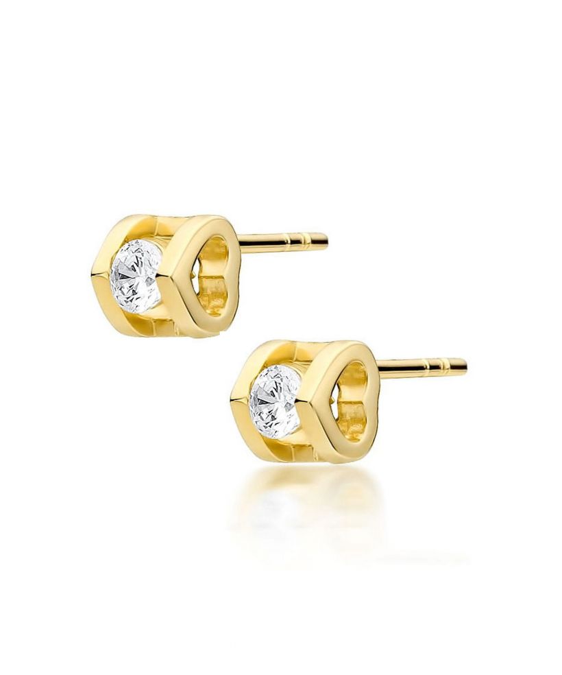 Bonore - Gold 585 - Diamond 0,09 ct earrings