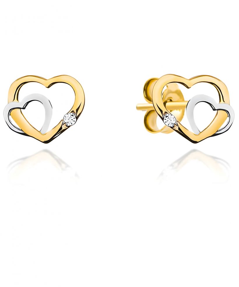 Bonore - Gold 585 - Cubic Zirconia earrings