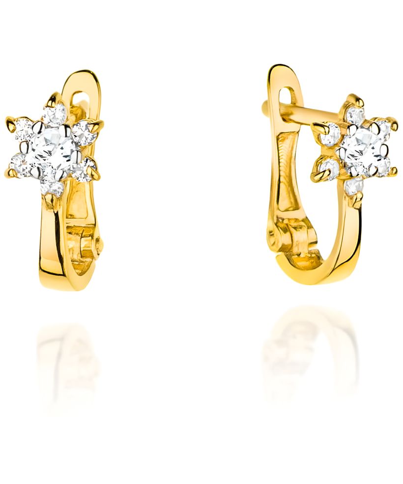 Bonore - Gold 585 - Cubic Zirconia earrings