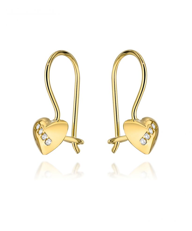 Bonore - Gold 585 - Cubic Zirconia earrings