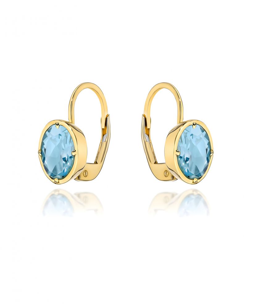 Bonore - Gold 585 - Topaz earrings