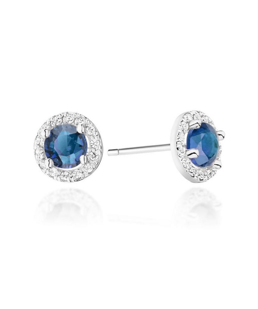 Bonore - White Gold 585 - Sapphire 0,5 ct earrings