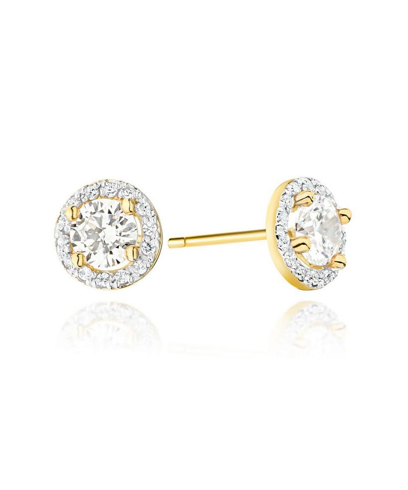 Bonore - Gold 585 - Diamond 0,4 ct earrings