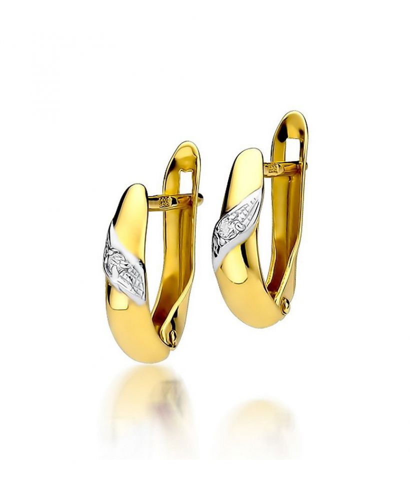 Bonore - Gold 585 - Diamond 0,02 ct earrings
