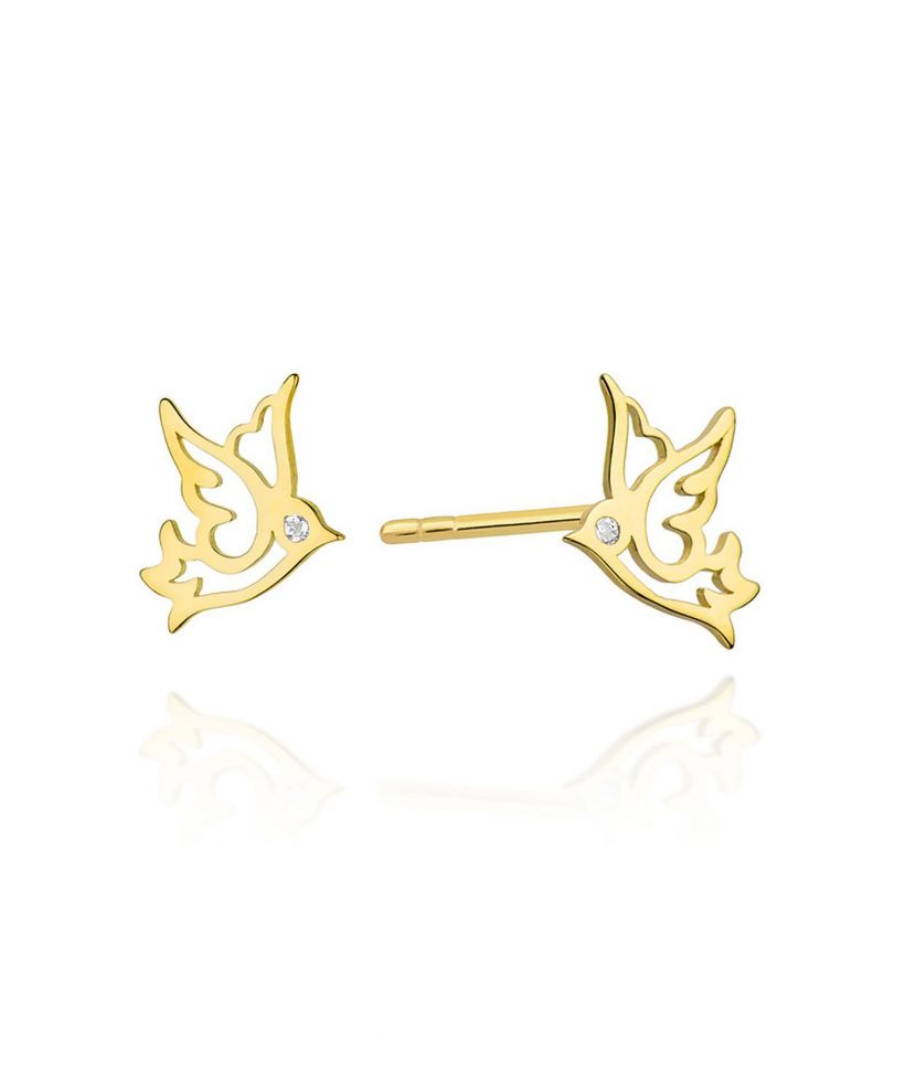 Bonore - Gold 585 - Diamond 0,0145 ct earrings