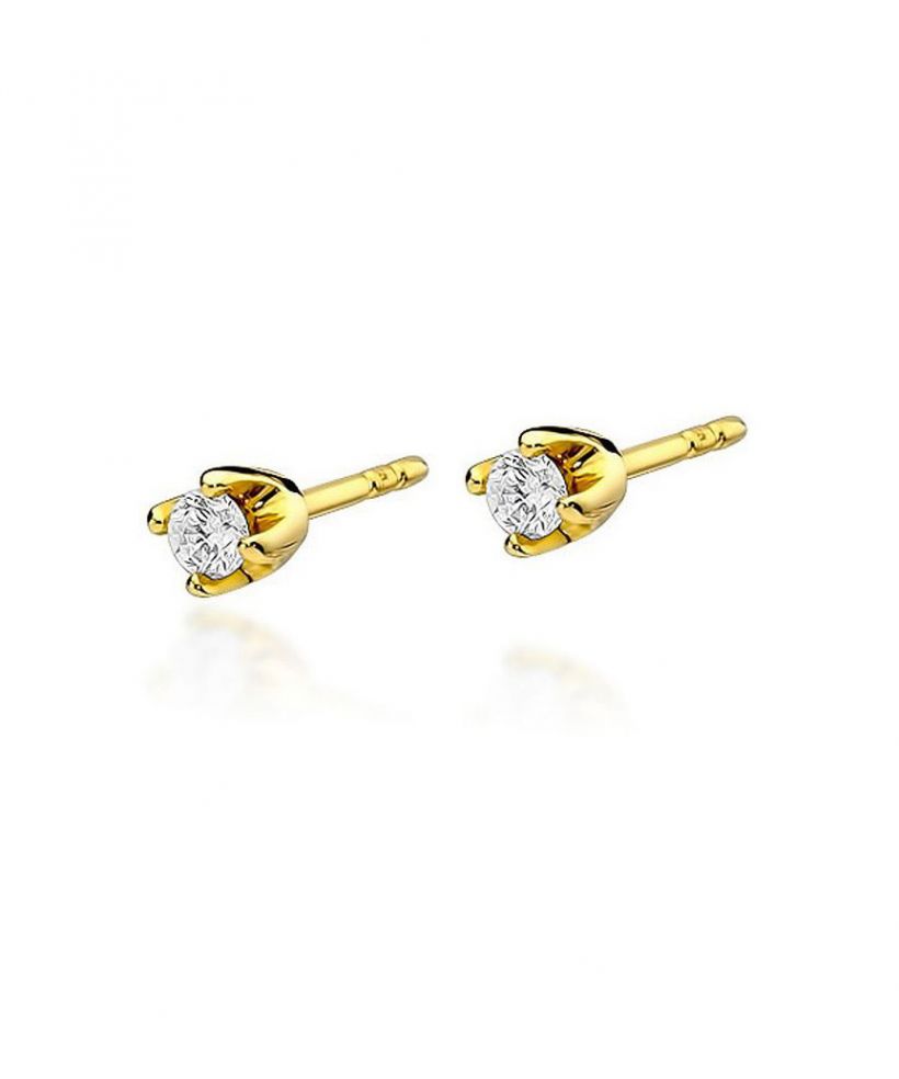 Bonore - Gold 585 - Diamond 0,1 ct earrings