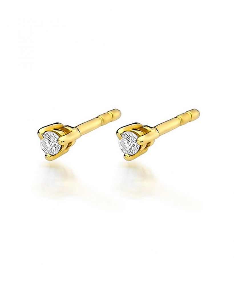 Bonore - Gold 585 - Diamond 0,04 ct earrings