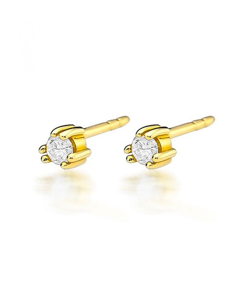 Bonore - Gold 585 - Diamond 0,08 ct earrings