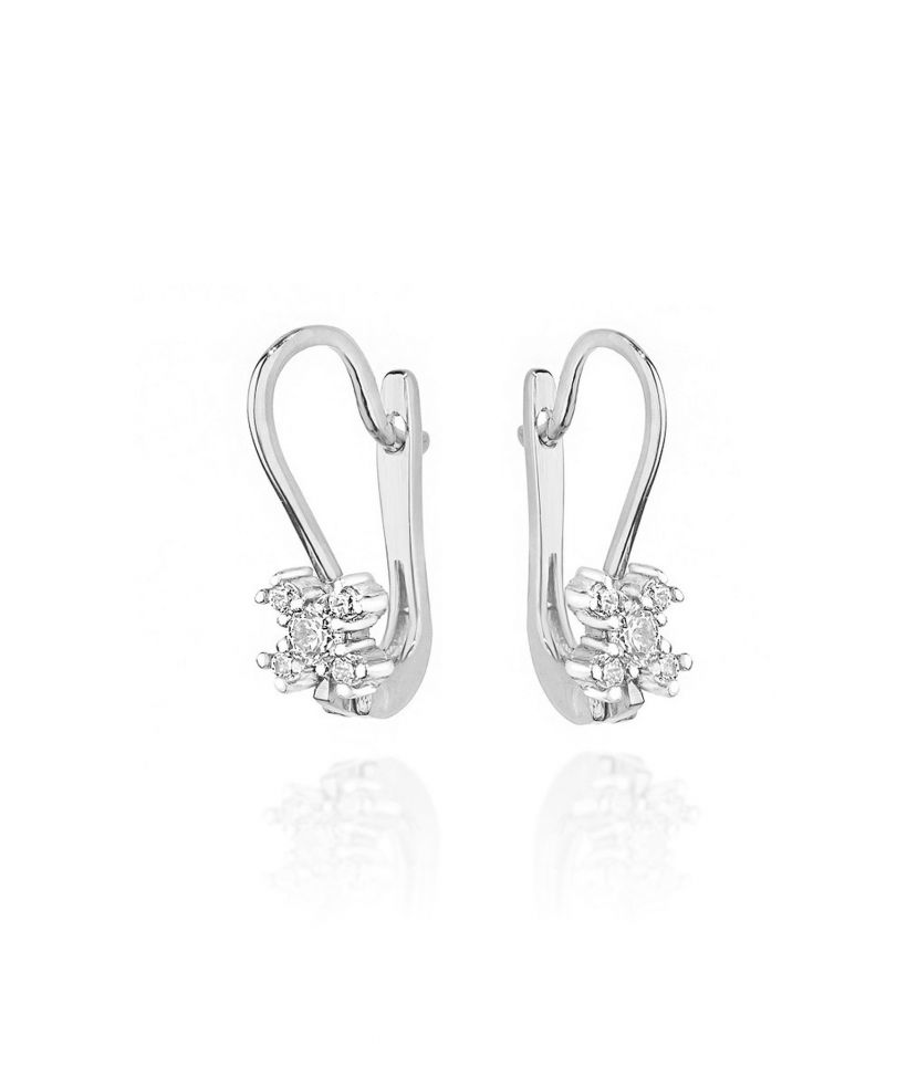 Bonore - White Gold 585 - Diamond 0,05 ct earrings