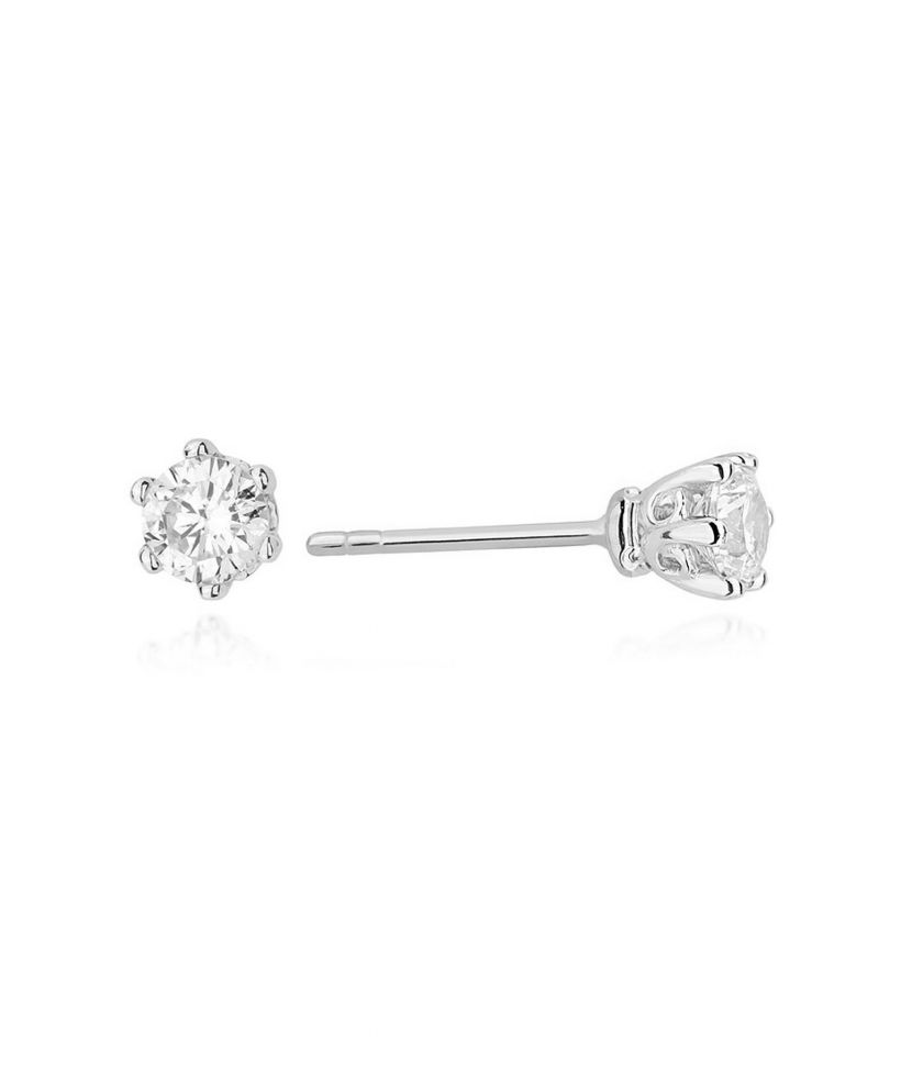 Bonore - White Gold 585 - Diamond 0,4 ct earrings