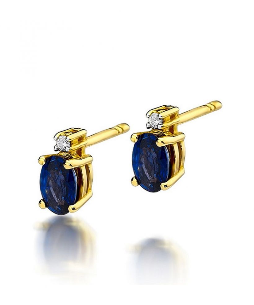 Bonore - Gold 585 - Sapphire 0,7 ct earrings