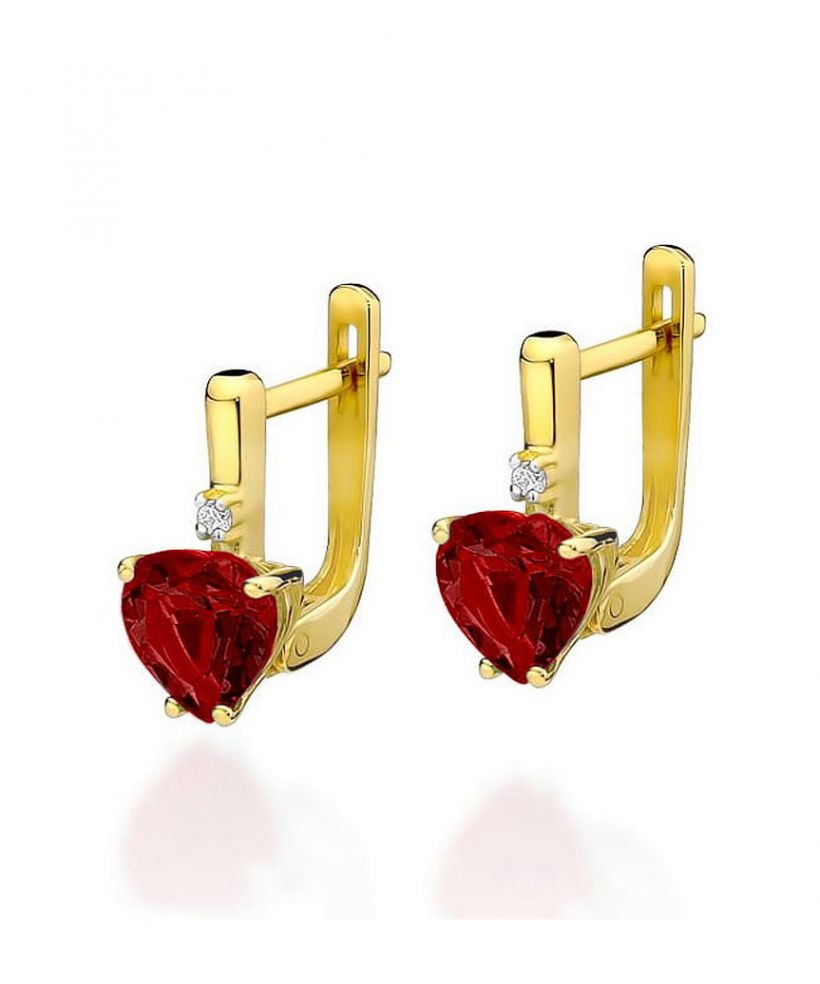 Bonore - Gold 585 - Ruby 1,7 ct earrings