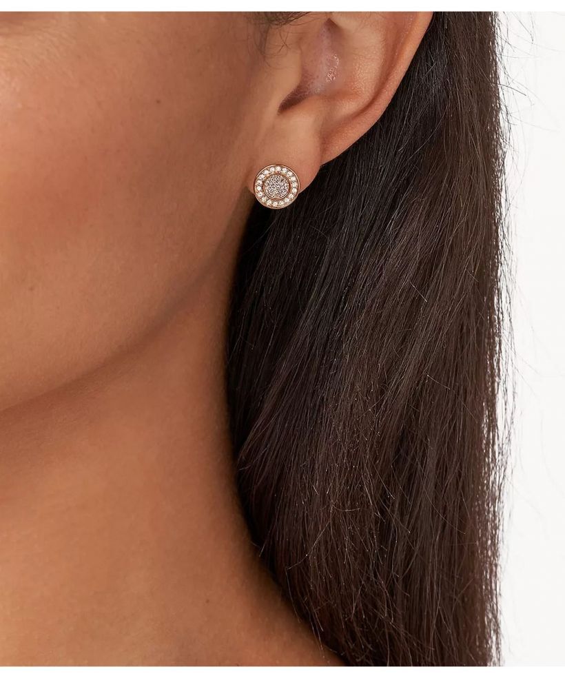 Fossil Halo earrings