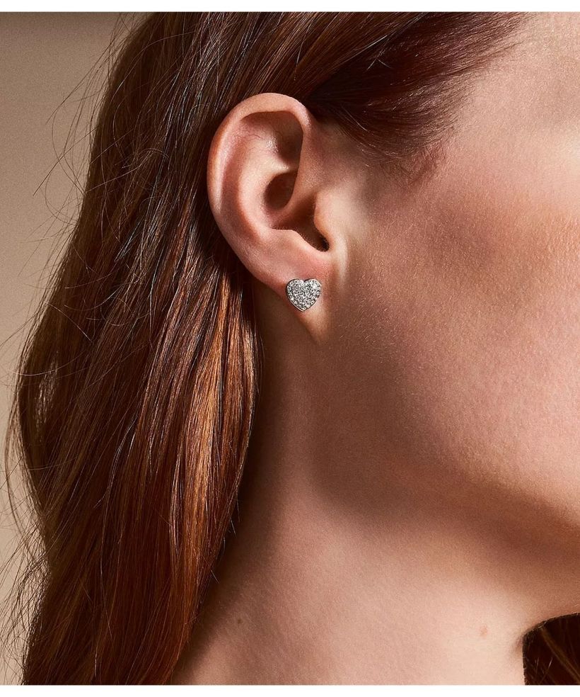 Fossil Sadie Glitz Heart earrings
