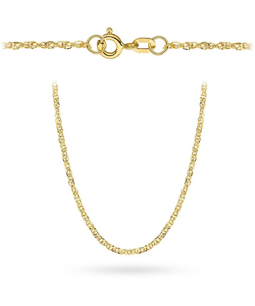 Bonore Length 45 cm, Width 1 mm - Gold 585 - Type Singapore chain