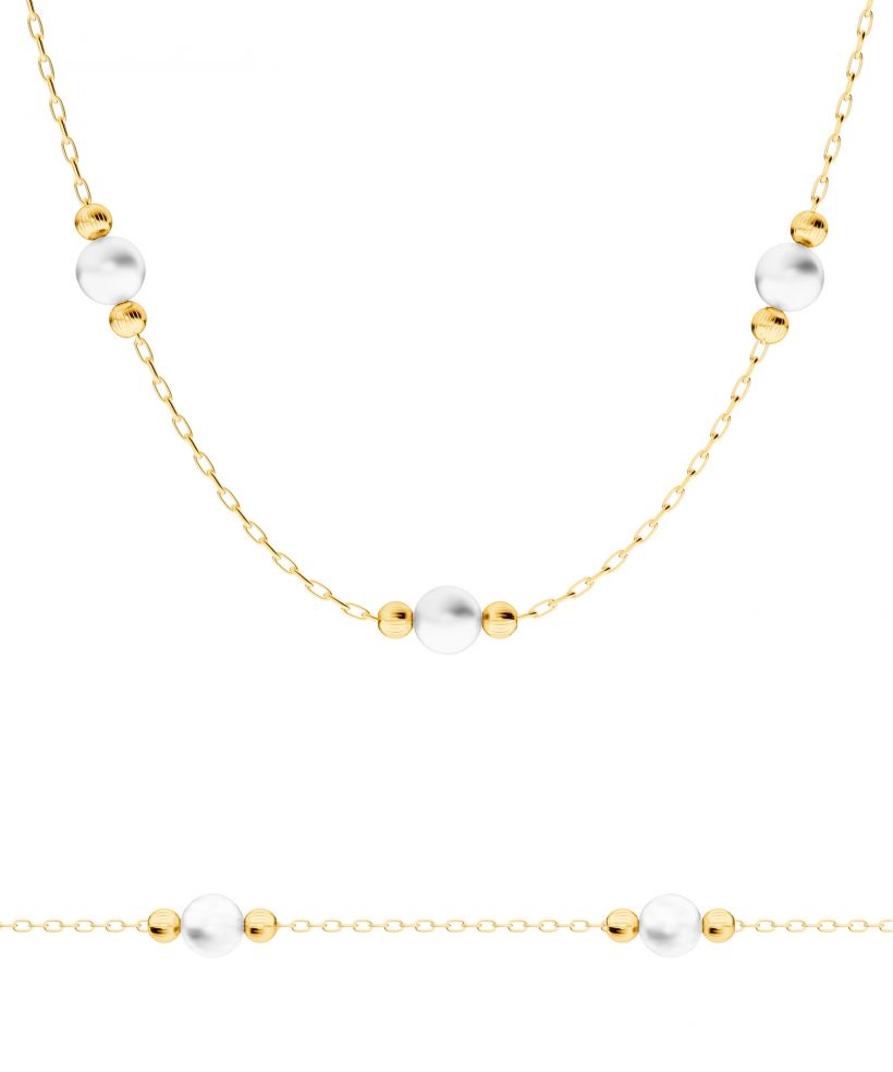 Bonore - Gold 585 - Nacre necklace