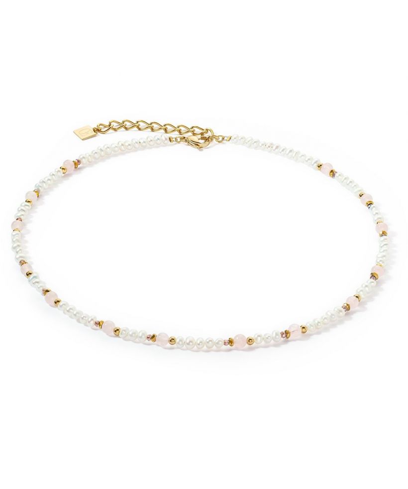 Coeur De Lion Romantic Freshwater Pearls & Rose Quartz necklace