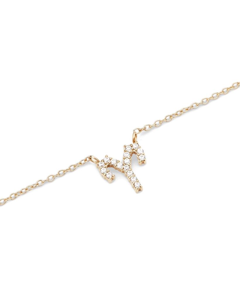 Daniel Wellington Crystal Zodiac Chain Gold Aries necklace