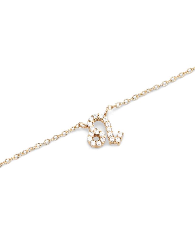 Daniel Wellington Crystal Zodiac Chain Gold Leo necklace