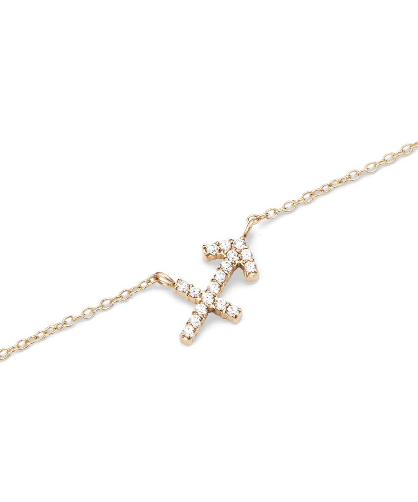 Daniel Wellington Crystal Zodiac Chain Gold Sagittarius necklace