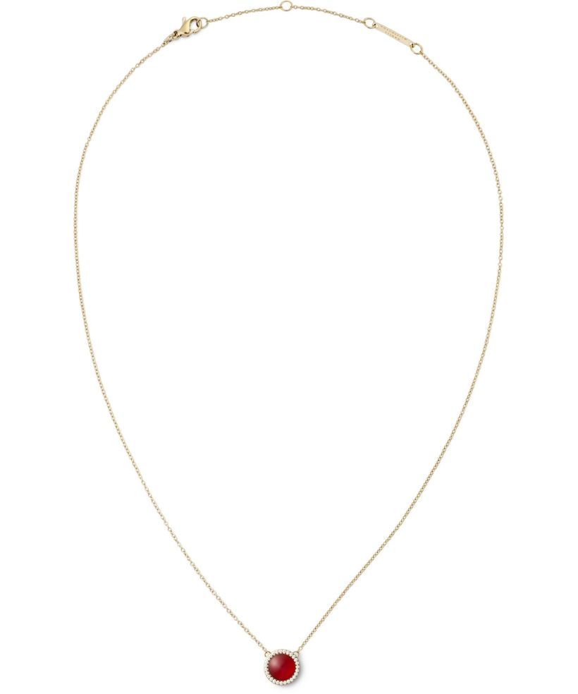 Daniel Wellington Audrey Red Agathe Gold necklace