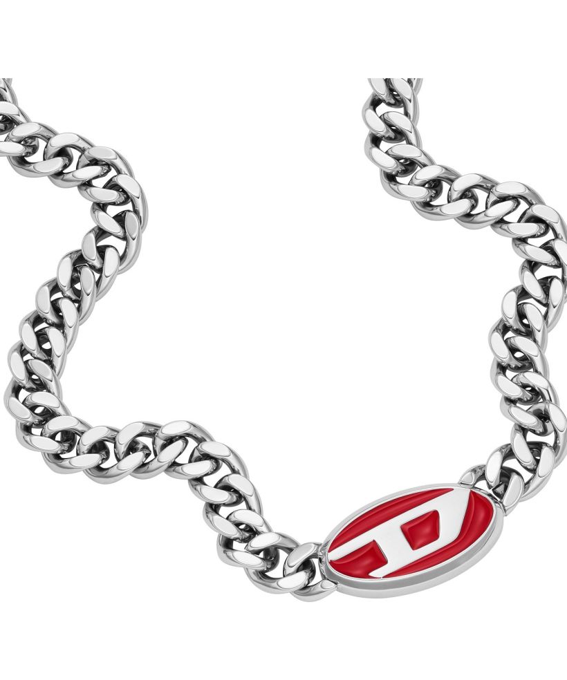 Diesel Oval D Logo necklace