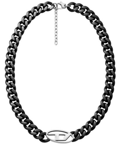 Diesel Oval D Logo necklace