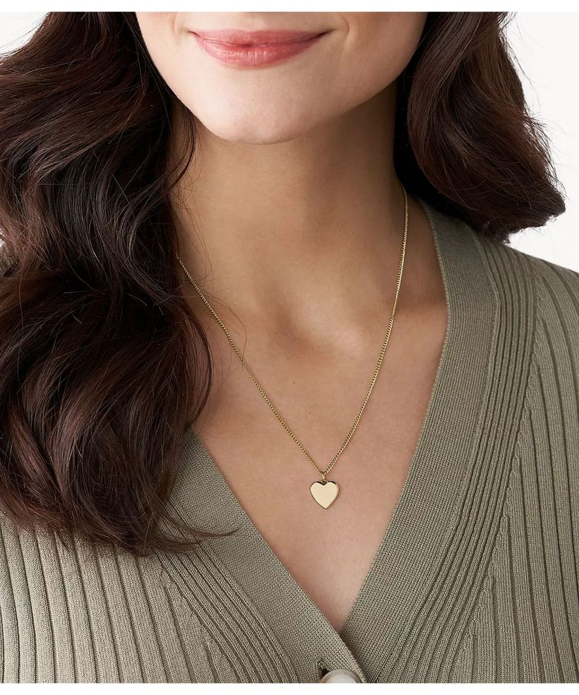 Fossil Drew Heart Gold-tone necklace