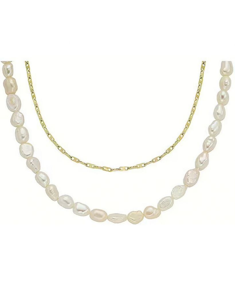 Fossil Pearl D-Link necklace