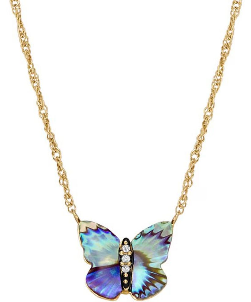 Fossil Butterfly Wings necklace