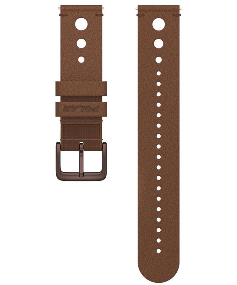 Polar Ignite Cognac Leather M-L 20 mm strap