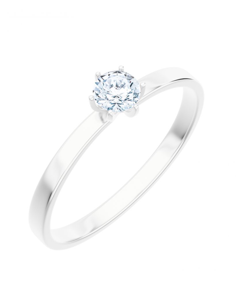 Bonore - White Gold 585 - Diamond 0,4 ct ring