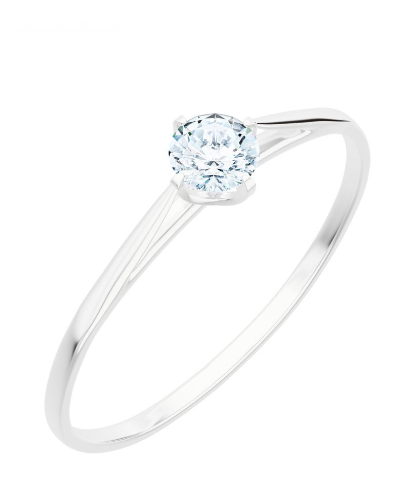 Bonore - White Gold 585 - Diamond 0,4 ct ring