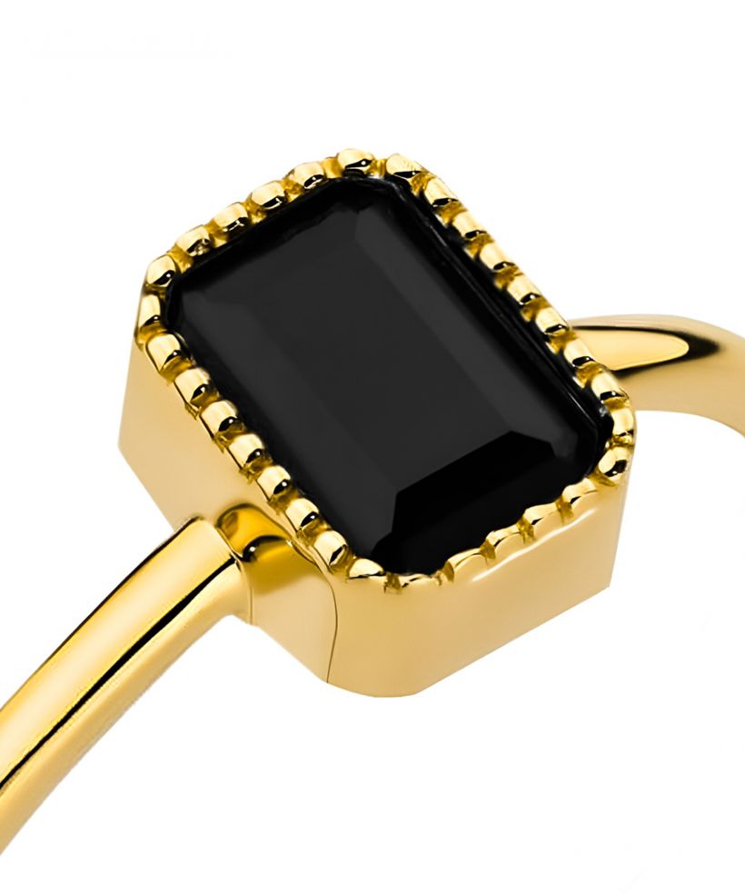 Bonore - Gold 585 - Synthetic Onyx ring