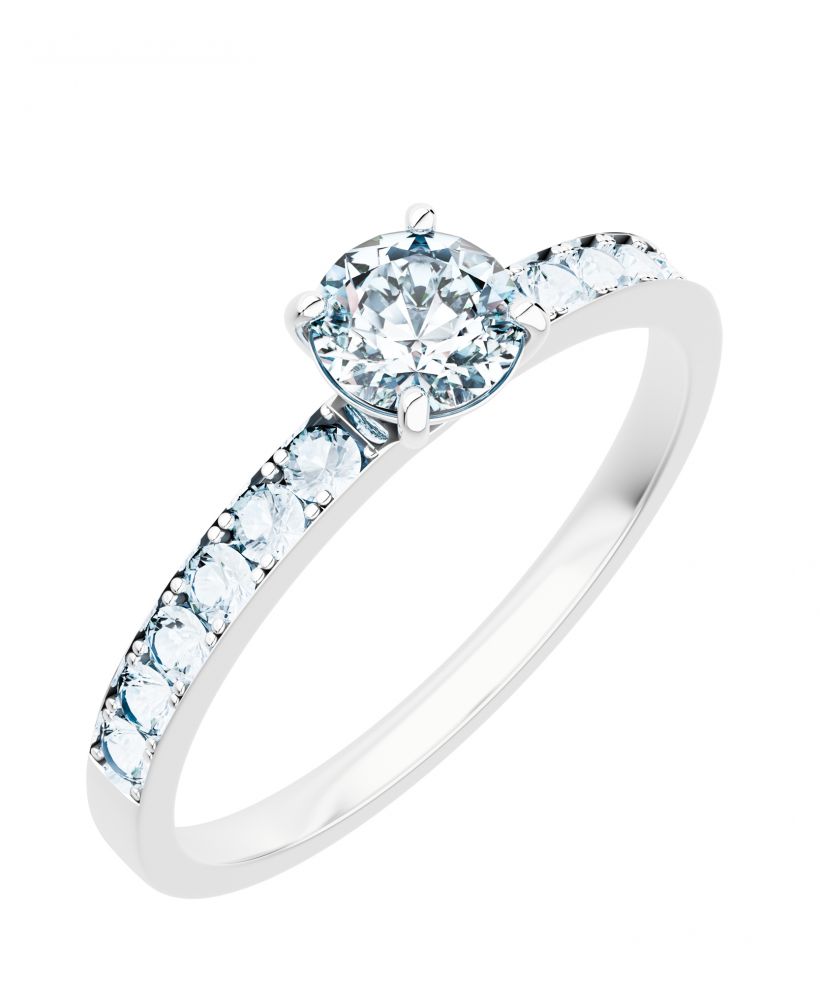 Bonore - White Gold 585 - Diamond 1 ct ring
