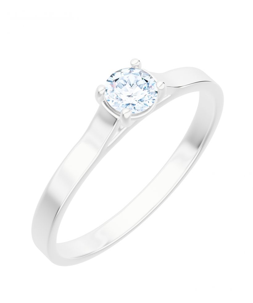 Bonore - White Gold 585 - Diamond 0,4 ct ring