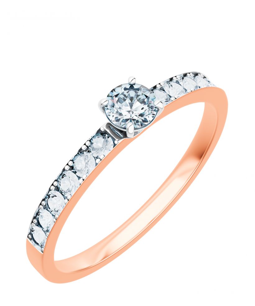 Bonore - Rose Gold 585 - Diamond 0,4 ct ring