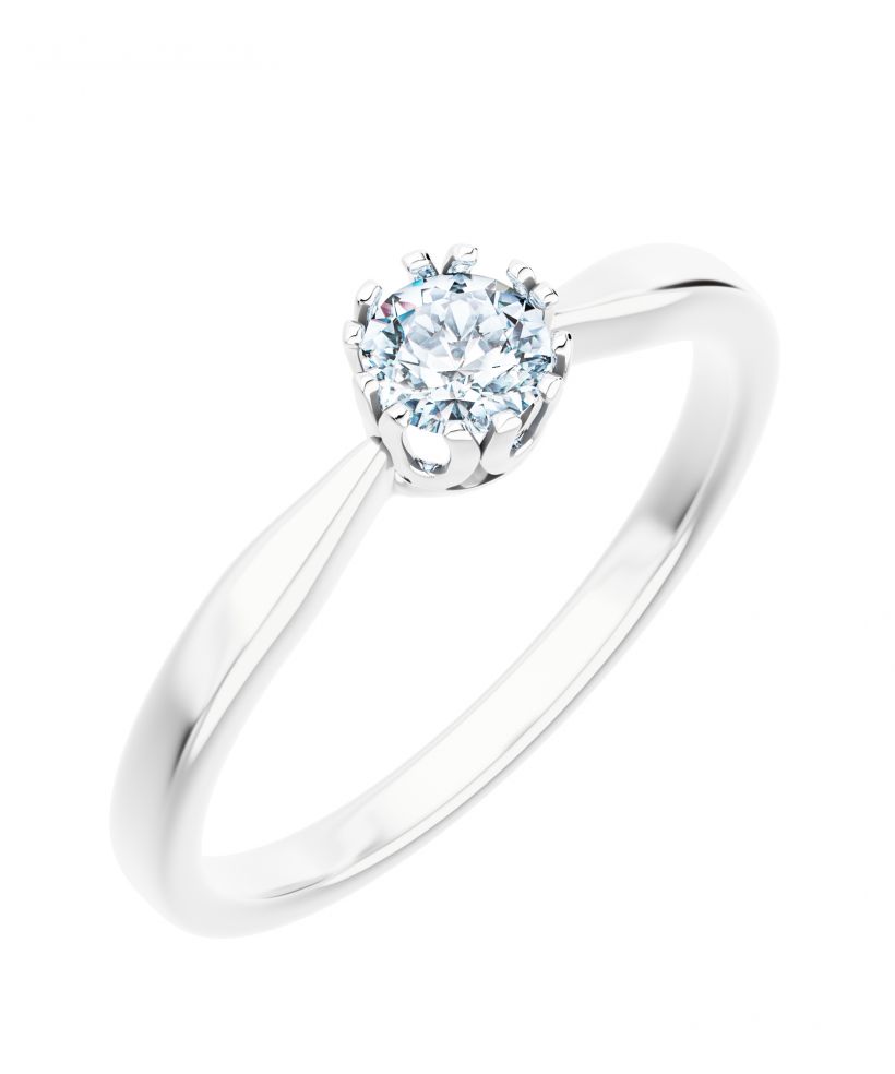 Bonore - White Gold 585 - Diamond 0,4 ct ring