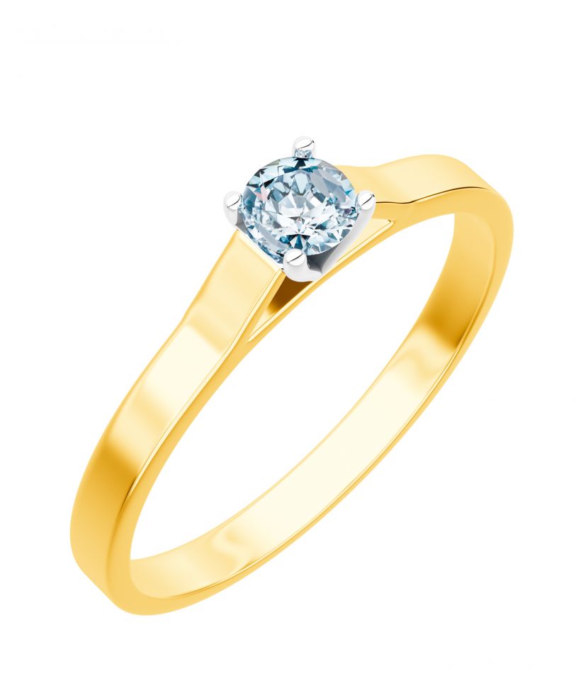 Bonore - Gold 585 - Diamond 0,4 ct ring