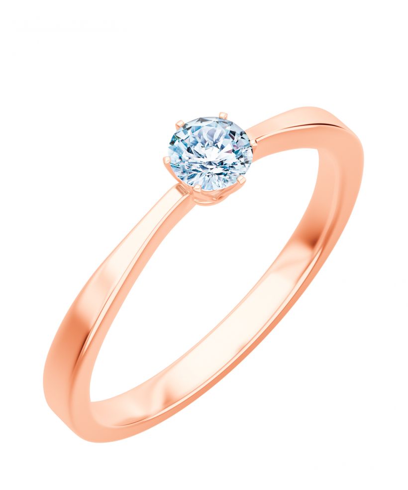 Bonore - Rose Gold 585 - Diamond 0,4 ct ring
