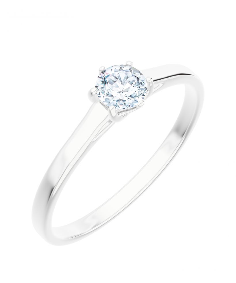Bonore - White Gold 585 - Diamond 0,4 ct ring