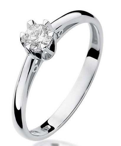 Bonore - White Gold 585 - Diamond 0,15 ct ring