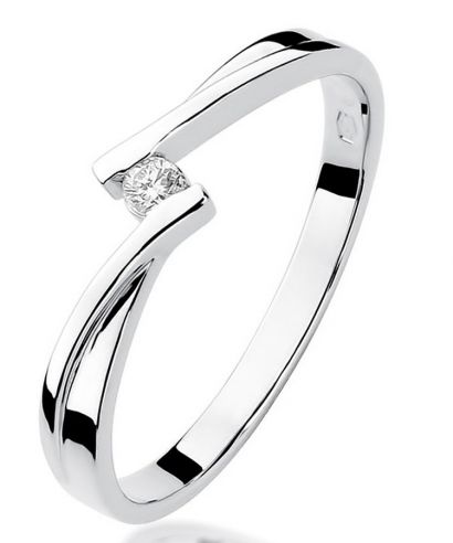 Bonore - White Gold 585 - Diamond 0,04 ct ring