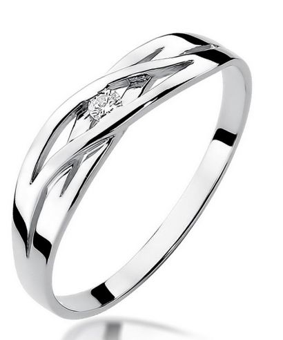 Bonore - White Gold 585 - Diamond 0,05 ct ring