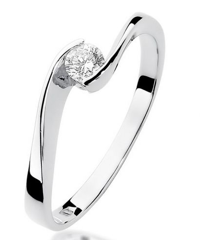 Bonore - White Gold 585 - Diamond 0,13 ct ring