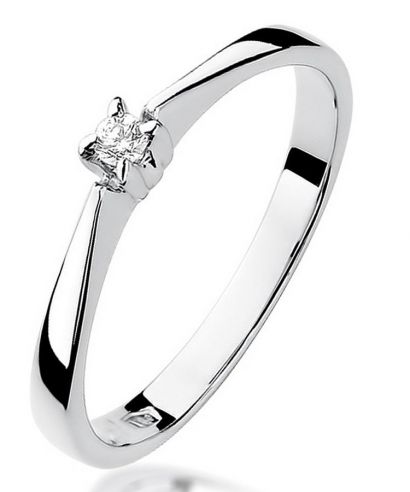 Bonore - White Gold 585 - Diamond 0,03 ct ring